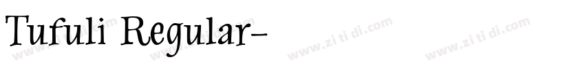 Tufuli Regular字体转换